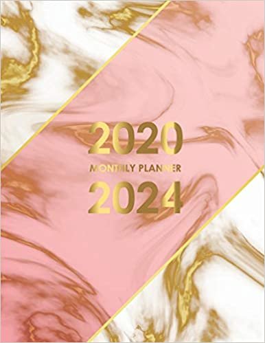 تحميل 2020-2024 Monthly Planner: Monthly Schedule Organizer, Agenda Planner For The Next Five Years, 60 Months Calendar, 5 Year Appointment Notebook with Marble cover