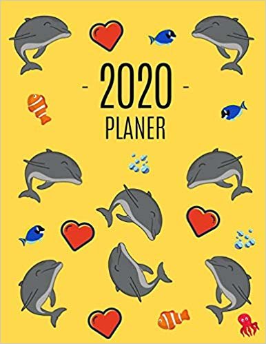 Delfin Planer 2020: Agenda Planer 2020: Top organisiert durchs Jahr! - Planer Kalender 2020 mit Wochenansicht - Einfacher Überblick über die Terminpläne