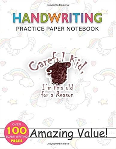 Notebook Handwriting Practice Paper for Kids Careful Kid I m this old for a Reason Viking Warning: Daily Journal, 114 Pages, Weekly, Journal, Hourly, PocketPlanner, 8.5x11 inch, Gym indir