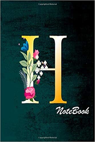 H: Monogram Initial G Notebook for Women and Girls, Pretty Personalized Lined Journal & Diary for Writing & Note Taking 6 X 9: Cute Initial Monogram Letter College Ruled Notebook and journal indir