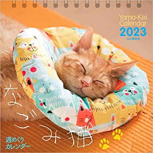 ダウンロード  カレンダー2023 週めくりカレンダー なごみ猫 (週めくり/卓上・リング) (ヤマケイカレンダー2023) 本