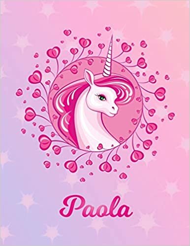 Paola: Unicorn Sheet Music Note Manuscript Notebook Paper | Magical Horse Personalized Letter P Initial Custom First Name Cover | Musician Composer ... Notepad Notation Guide | Compose Write Songs indir