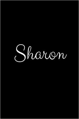 Sharon: notebook with the name on the cover, elegant, discreet, official notebook for notes