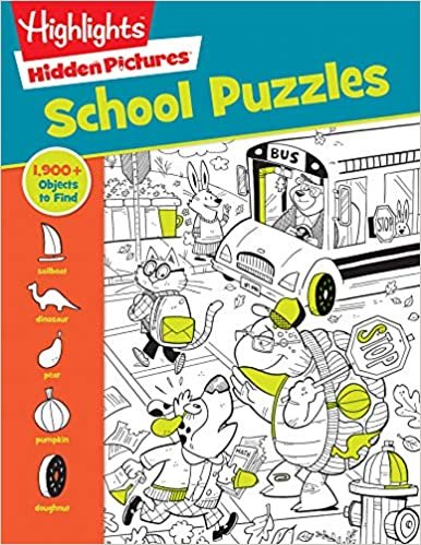 ダウンロード  School Puzzles (Highlights Hidden Pictures) 本