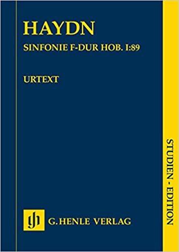 Sinfonie F-dur Hob. I:89 SE: Studienpartitur; Studienedition; Orchester indir