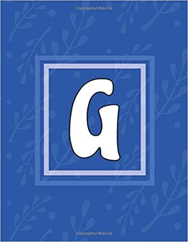 "G" Initial Dream Journal or Monogram Dream Diary for kids, girls, women with a beautiful soothing blue drawing on the cover: This dream journal is ... pages. It's perfect to record your dreams. indir