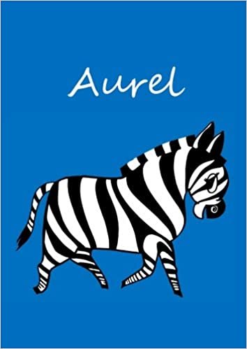 indir Aurel: individualisiertes Malbuch / Notizbuch / Tagebuch - Zebra - A4 - blanko
