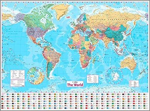 اقرأ Collins خريطة العالم ورق الحائط الكتاب الاليكتروني 
