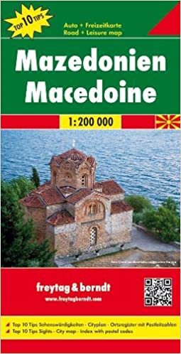 indir Macedonia T10 f&amp;b (+r): Toeristische wegenkaart 1:200 000