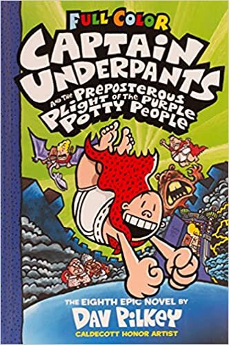 Captain Underpants And The PreposteroUS Plight of The Purple Potty People Colour Edition (Hb)