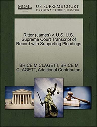 indir Ritter (James) v. U.S. U.S. Supreme Court Transcript of Record with Supporting Pleadings