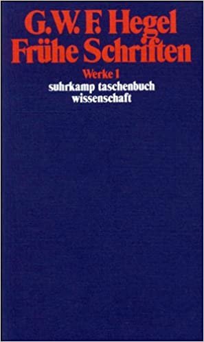 Werke Bd 1 Fruehe Schriften