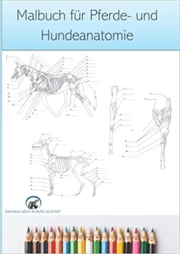 تحميل Malbuch für Pferde- und Hundeanatomie: Visuelle Lernhilfe für Tiertherapeuten (German Edition)