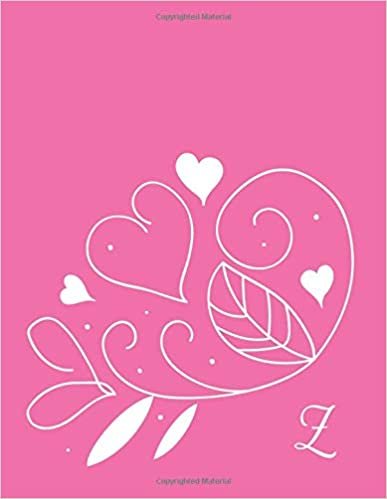 indir Z: Monogram Initial Z Journal To Write In For Girls, Women, s. Pink Floral Soft Cover, Large 8.5 x 11 Inches (letter size), 110 Pages, Lined