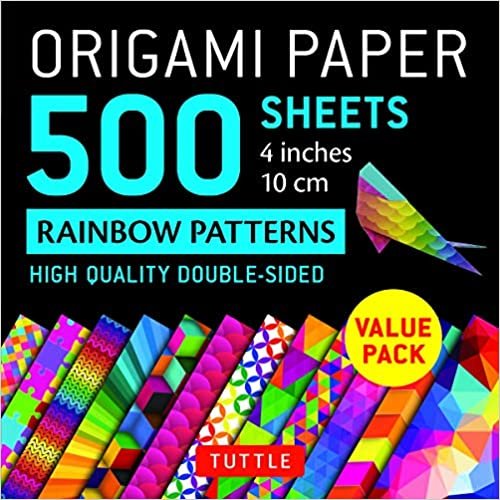 Origami Paper 500 Sheets Rainbow Patterns: Tuttle Origami Paper: High-quality Double-sided Origami Sheets Printed With 12 Different Patterns