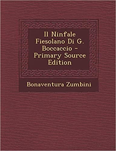 Il Ninfale Fiesolano Di G. Boccaccio indir