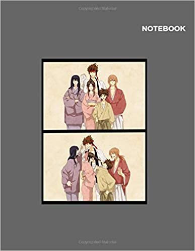 indir Rurouni Kenshin Wandering Samurai mini notebook for children: Rurouni Kenshin Wandering Samurai Notebook Cover, 110 Pages, 8.5&quot; x 11&quot; ( American Standard paper letter sizes ), College Ruled paper.