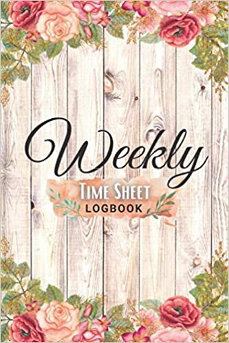 indir Weekly Time Sheet Book: Floral Light Wood Background | Work Hours Log Including Overtime 104 Weeks (2 Years) - 6&quot; x 9&quot;