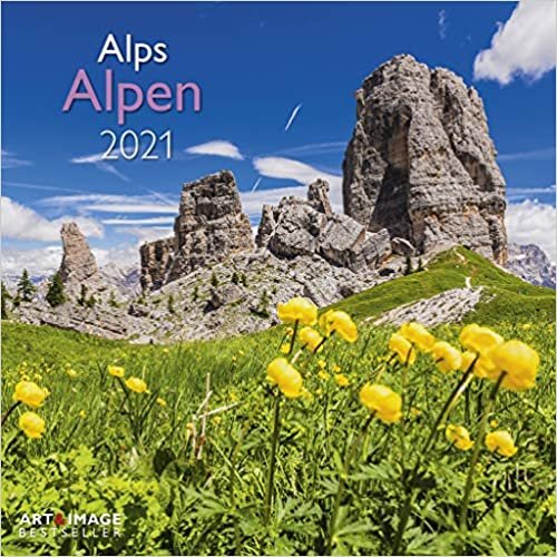 Alpen 2021 - Wand-Kalender - Broschüren-Kalender - A&I - 30x30 - 30x60 geöffnet: Alps indir