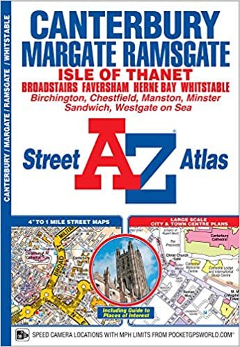 Canterbury, Margate, Ramsgate & Whitstable Street Atlas indir