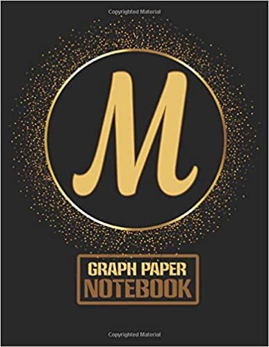 indir Classic M Monogram Initial letter M Graph Paper Composition Notebooks gifts for Girls, Boys, Women &amp; Men who like the color gold, Writing, math, ... Graphing Paper Note Book - Size 8.5 x 11 inch