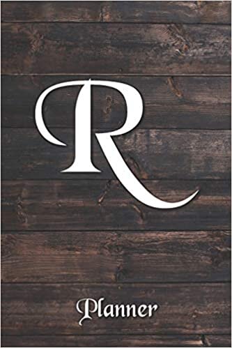 R: Letter Journal Monogram Minimalist Lined Notebook To Do List Undated Daily Planner for Personal and Business Activities with Check Boxes to Help ... to Get Organized (9 x 6 inches 120 pages) indir