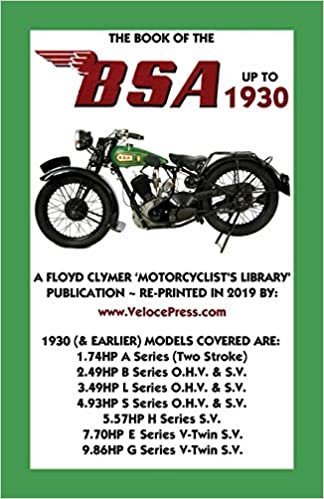 اقرأ Book of the BSA Up to 1930 الكتاب الاليكتروني 