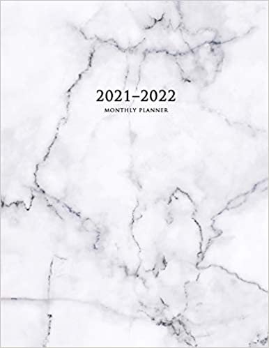 indir 2021-2022 Monthly Planner: Large Two Year Planner with Marble Cover (Volume 5)
