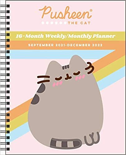 ダウンロード  Pusheen 16-Month 2021–2022 Monthly/Weekly Planner Calendar 本