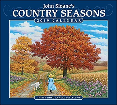 ダウンロード  John Sloane's Country Seasons 2019 Deluxe Wall Calendar 本