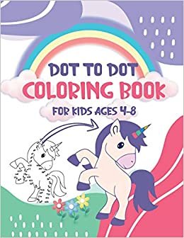 indir Dot to Dot Coloring Book for Kids Ages 4-8: 8x11 inch coloring book with 83 preprinted pages for children | Connect dots | Drawing and coloring