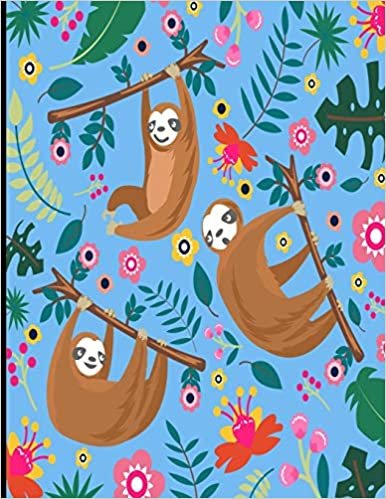 تحميل Alyssa: Light Blue Sloth Sketch Book, 366 Pages Sketch Pad, Sloth Sketchbook, Cute Sloth Cover Drawing Book