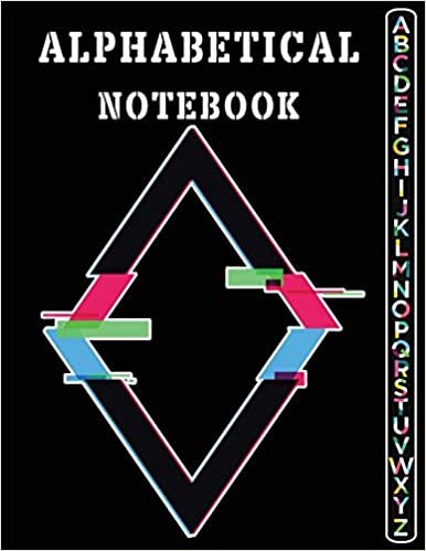 indir Alphabetical Notebook: Lined-Journal Organizer with Alphabetical Tabs Printed, Alphabetically Tabbed Notebook