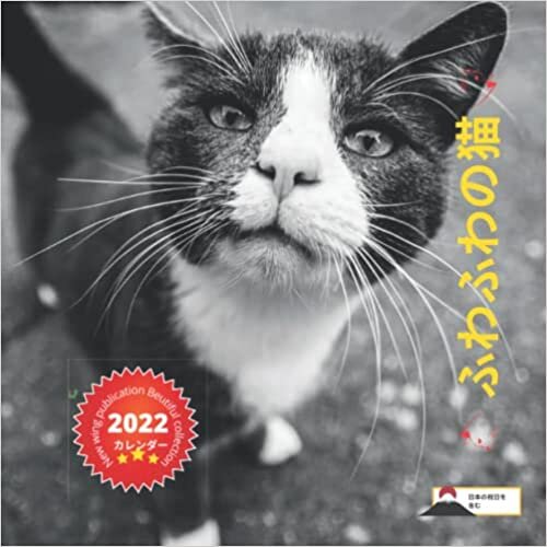 New Wing Publication Beautiful Collection 2022 カレンダー ふわふわの猫 (日本の祝日を含む),猫の面白い引用符で ダウンロード