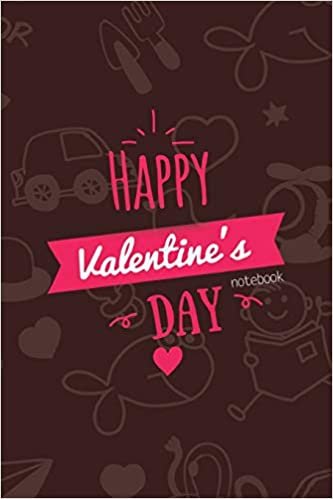 اقرأ Happy Valentines Day Notebook, Blank Write-in Journal, Dotted Lines, Wide Ruled, Medium (A5) 6 x 9 In (Brown) الكتاب الاليكتروني 