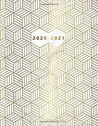 2020-2021: Golden 2 Year Daily Weekly Planner Organizer with To-Do’s, Inspirational Quotes, Vision Boards & Notes | Nifty Marble & Gold Two Year Agenda Schedule Notebook & Business Calendar