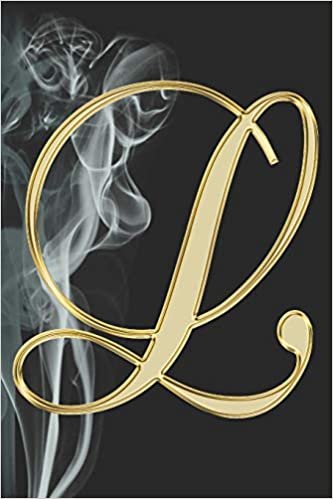 L Journal: A Monogram L Initial Capital Letter Notebook For Writing And Notes: Great Personalized Gift For All First, Middle, Or Last Names (Yellow Gold Smoke Fire Swirl Print) indir