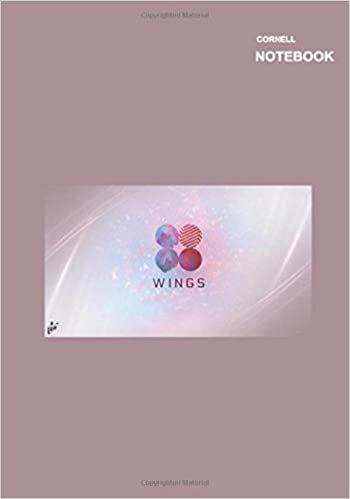 Cute cornell notes: BTS Wings Design Cover, 110 Pages, 7" x 10". indir