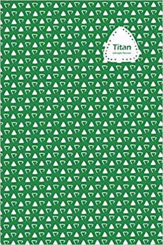 Titan Lifestyle, Undated Daily Planner, 106 Weeks (2 Years), Blank Lined, Write-in Journal (Green)