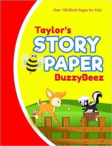 Taylor: Story Book | Kids Large Blank Pre-K Primary Draw & Write Storybook Handwriting Paper | Drawing Tale Writing Practice Pages for Boys | Use ... Farm Farmland | Personalized Name Initial T indir
