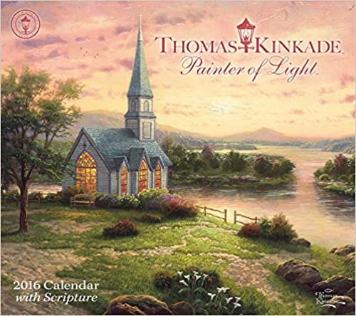 ダウンロード  Thomas Kinkade Painter of Light with Scripture 2016 Deluxe Wall Calendar 本