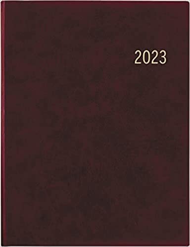 ダウンロード  Wochenbuch bordeaux 2023 - Buerokalender 21x26,5 cm - 1 Woche auf 2 Seiten - mit Eckperforation und Fadensiegelung - Notizbuch - 728-0011 本
