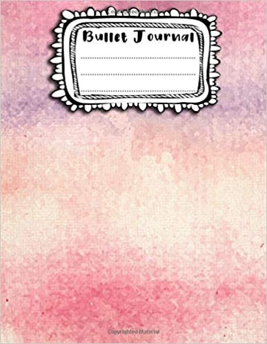 Bullet Journal: A4 - 156 pages - Watercolor - Aquarelle - Peinture - Encre - Nuage d'encre - PointillÃ©s - Dot point, bullet journal, dot grid, planner, planning, organizer, journal, Fleurs, Bujo indir