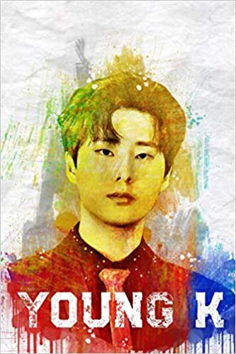 indir Young K: DAY6 Member Color Splatter Art 100 Page 6 x 9&quot; Blank Lined Notebook Kpop My Day Merch Journal Book