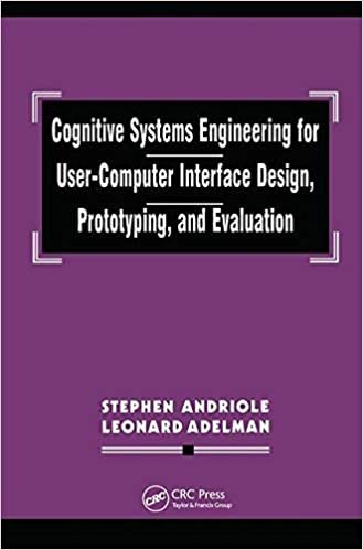 تحميل Cognitive Systems Engineering for User-computer Interface Design, Prototyping, and Evaluation
