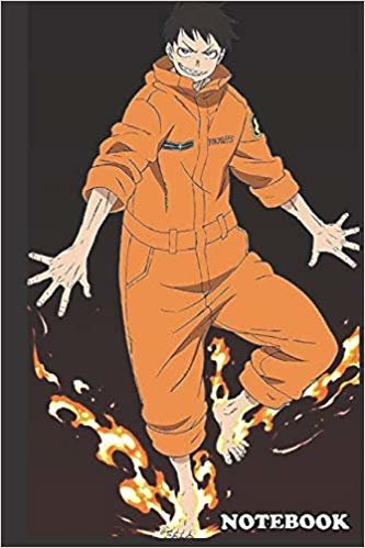 تحميل Notebook: Fire Force anime, Shinra, Journal for Writing, College Ruled Size 6&quot; x 9&quot;, 110 Pages