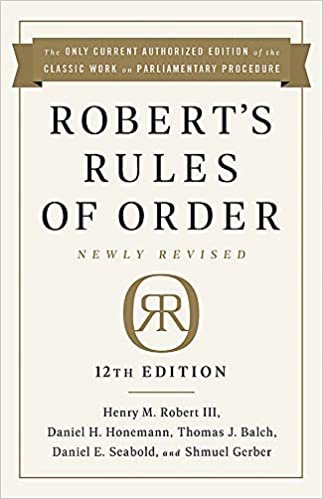 Robert's Rules of Order Newly Revised, 12th edition ダウンロード