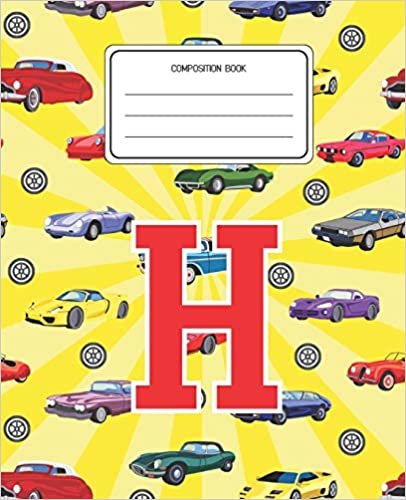 indir Composition Book H: Cars Pattern Composition Book Letter H Personalized Lined Wide Rule Notebook for Boys Kids Back to School Preschool Kindergarten and Elementary Grades K-2