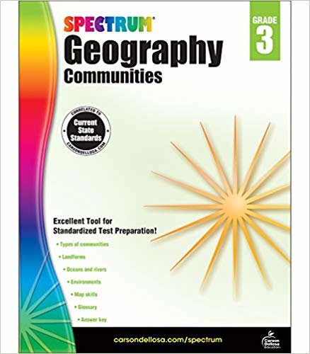 تحميل carson dellosa الطيف geography workbooks, Grade 3, Communities