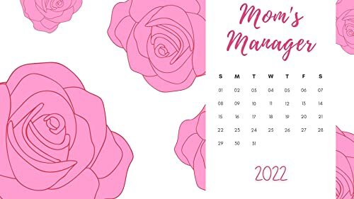 2022 Mom's Manager Wall Calendar: Family Planning Calendar 2022 Wall Calendar, MONTHLY OVERVIEW - 2022 wall calendar covers from Jan 2022 - Dec 2022 (English Edition)